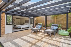 Decked terrace from bedroom- click for photo gallery